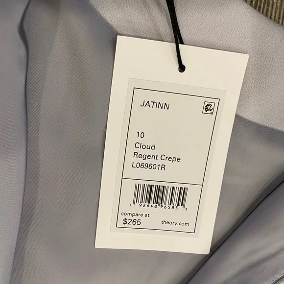 Theory Jatinn cloud Regent Crepe Dress - Picture 7 of 11